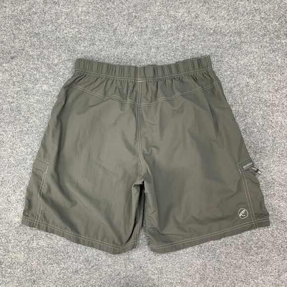 First Ascent Hiking Shorts Mens L Large Green Brief Lined Nylon Active Outdoor - Picture 3 of 10